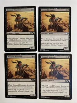 4x Mtg Core Set 2019 M19 Doomed Dissenter NM Magic The Gathering - Image 1