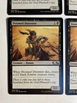 4x Mtg Core Set 2019 M19 Doomed Dissenter NM Magic The Gathering - Image 2
