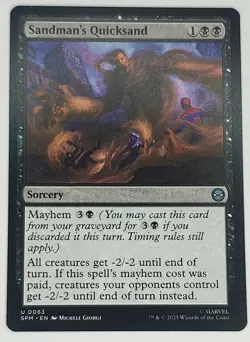 2025 MTG Sandman's Quicksand U 0063/ Marvel's Spider-Man [Regular] - Image 1