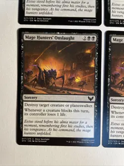 4x Mtg Strixhaven Mage Hunters‘ Onslaught NM/M Magic The Gathering - Image 2