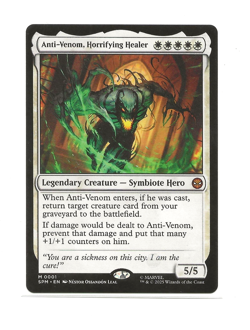 ANTI-VENOM HORRIFYING HEALER Marvel Spider-man NM MTG ENGLISH Magic - Image 1