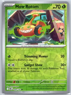 Mow Rotom 009/182 Near Mint SV10: Destined Rivals Pokemon Shipnow - Image 1