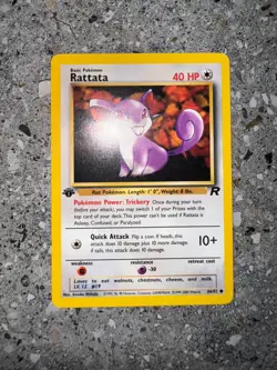 Pokemon TCG Cards 1st Edition Rattata 66/82 Team Rocket EXC-NM - Image 3