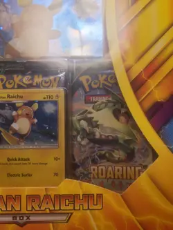 NEW Pokemon ALOLAN RAICHU Box~ROARING SKIES Rayquaza Pack~SUN & MOON~Sealed~HTF! - Image 3