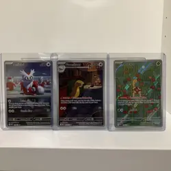 Pokemon Mega Evolution Alt Art Lot Gumshoos 153/132, Shuckle 136/132, Delibird - Image 1