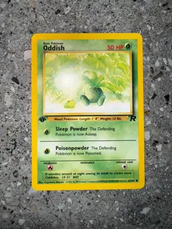 Pokemon TCG Cards 1st Edition Oddish 63/82 Team Rocket - Image 3