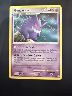 2007 Pokemon Diamond & Pearl Base Set Gengar 27/130 Regular Non-Holo Rare MP - Image 1