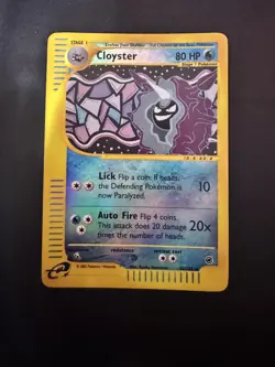 2002 Pokemon TCG Expedition Cloyster #8/165 Holo Rare Lightly Played - Image 1