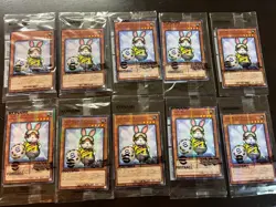 10 set Yugioh Rescue Rabbit NEYMAR JR Token 30th eFootball Promo Pack Sealed - Image 1