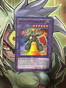 LCGX-EN047 Elemental Hero Rampart Blaster Super Rare 1st Edition NM Yugioh Card - Image 1