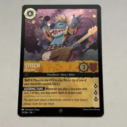 Stitch 23/204 Disney Lorcana The First Chapter Super Rare Cold Foil Card NM - Image 1