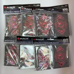 Ultra-PRO Matte Deck Protector 100ct Card Sleeves - Mana 7 MOUNTAIN / RED Art - Image 4