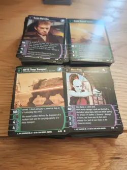 Star Wars Attack of the Clones Trading Card Game WOTC over 400 cards incl Dupes - Image 1