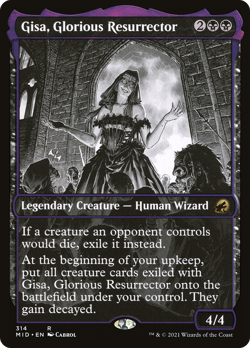 Gisa, Glorious Resurrector (Showcase) Innistrad: Midnight Hunt Near Mint Foil - Image 1