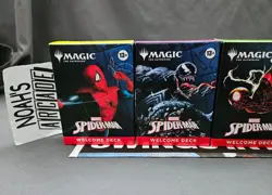SDCC 2025 Magic The Gathering x Marvel Spider-Man Complete 5 Deck Set w/ Playmat - Image 2