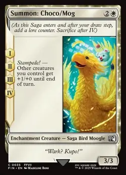 1x Summon: Choco/Mog - Foil NM Eng MTG - Final Fantasy - Image 1