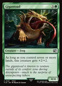 1x Gigantoad - Foil NM Eng MTG - Final Fantasy - Image 1