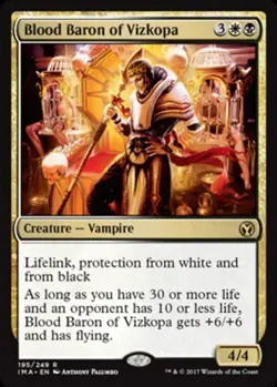 x1 Blood Baron of Vizkopa R MTG Iconic Masters M/NM, English - Image 1
