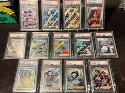 Pokemon PSA 9 Lot (13) Full Art Trainers SWSH SV Rainbow Cynthia Iono Miriam - Image 1
