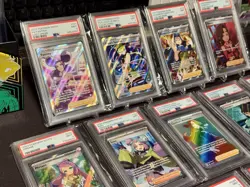 Pokemon PSA 9 Lot (13) Full Art Trainers SWSH SV Rainbow Cynthia Iono Miriam - Image 3