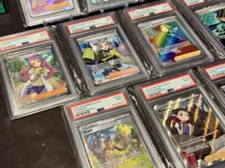 Pokemon PSA 9 Lot (13) Full Art Trainers SWSH SV Rainbow Cynthia Iono Miriam - Image 4