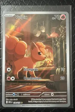 2025 Pokemon TCG - Vulpix - 138/132 Me01 Mega Evolution Holo Rare Full Art Mint! - Image 1