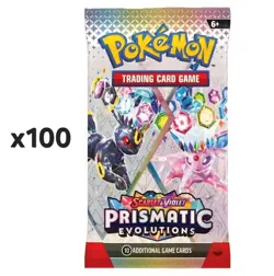 POKEMON Prismatic Evolutions 100 SEALED Booster Packs - Image 1