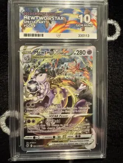 Pokemon Mewtwo V Star Special Art, 2023 Crown Zenith #GG44, ACE graded 10 Mint - Image 1