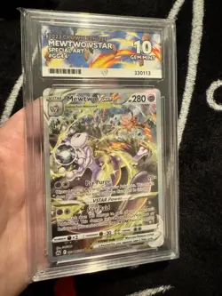 Pokemon Mewtwo V Star Special Art, 2023 Crown Zenith #GG44, ACE graded 10 Mint - Image 3