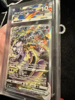 Pokemon Mewtwo V Star Special Art, 2023 Crown Zenith #GG44, ACE graded 10 Mint - Image 4