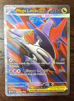 Pokemon Mega Evolution MEG Mega Latias ex Full Art 163/132 NM - Image 1