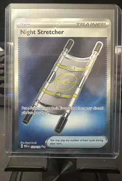 Pokemon Mega Evolutions MEG - Night Stretcher 173/132 Secret Rare *PACK FRESH* - Image 1
