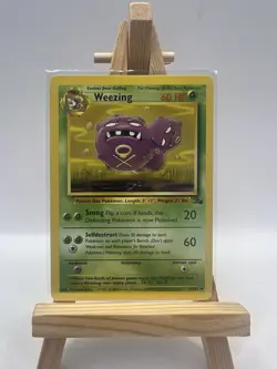 Pokemon TCG Weezing Fossil 45/62 Regular WOTC LP - Image 1
