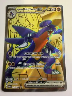 Cynthia’s Garchomp Ex 215/182 Destined Rivals Full Art NM Pokemon TCG Pokemon - Image 1