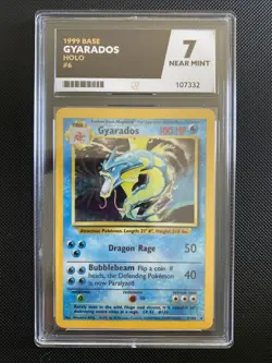 ACE 7 - NM Gyarados 6/102 Base Set Pokemon Card WOTC 1999 Rare Holo - Image 1