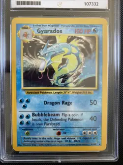 ACE 7 - NM Gyarados 6/102 Base Set Pokemon Card WOTC 1999 Rare Holo - Image 2