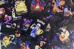 New Foil Black PACK 55 CARDS TCG GX Vmax GX Card Charizard Rare Pokemon Card - Image 2