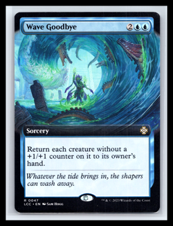 MTG Wave Goodbye Borderless Regular Rare Lost Caverns of Ixalan Near Mint - Image 1