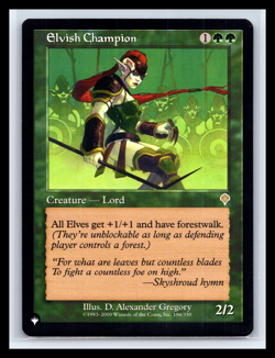 MTG Elvish Champion Non-Foil Rare The List Reprint Near Mint Clean - Image 1