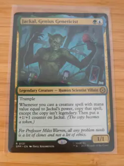 MTG Jackal, Genius Geneticist 0131 Spider-Man M/NM Free UK P&P - Image 1