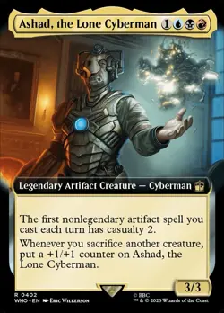 🧙Ashad, The Lone Cyberman 0402 Foil WHO Dr Who MTG - Image 1