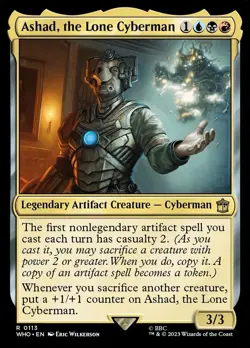 🧙Ashad, The Lone Cyberman 0113 Foil WHO Dr Who MTG - Image 1