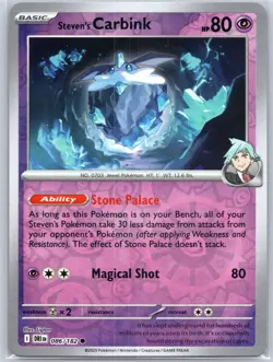 Steven's Carbink 086/182 Near Mint SV10: Destined Rivals Pokemon Shipnow - Image 1