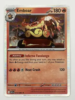 Emboar - 013/086 Rare Holo NM Pokemon SV: White Flare - Image 1