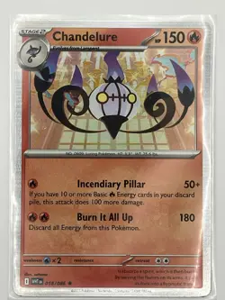 Chandelure - 018/086 Rare Holo NM Pokemon SV: White Flare - Image 3