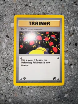 Pokemon TCG Cards 1st Edition Sleep! 79/82 Team Rocket NM - Image 3