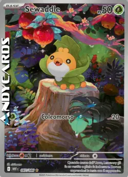 SEWADDLE 087/086 • Rara Gallery • Fuoco Bianco WHT POKEMON - Image 1