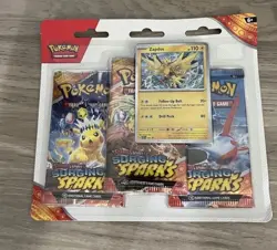Pokemon TCG Surging Sparks 3 Pack Blister - Zapdos Quagsire Promo - Lot of 2 - Image 3