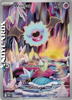 WOOBAT 119/086 • Rara Gallery • Fuoco Bianco WHT POKEMON - Image 1