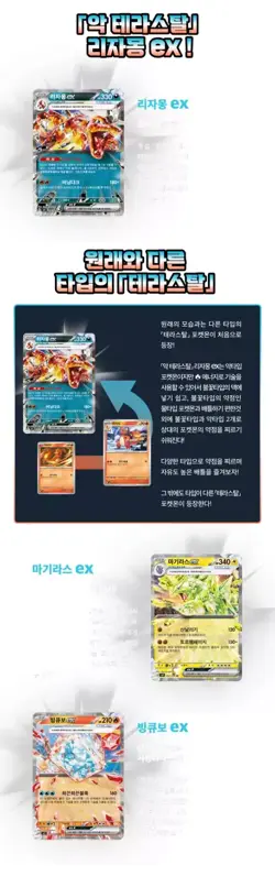 Pokemon Card Ruler of the Black Flame sv3 Factory SEALED Korean Booster Pack.+ 2 - Image 3
